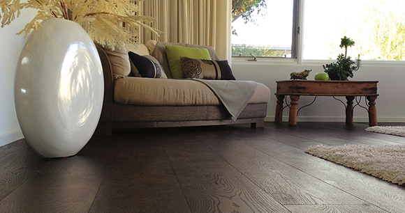 The Messina wood floor is perfect for the dining room.